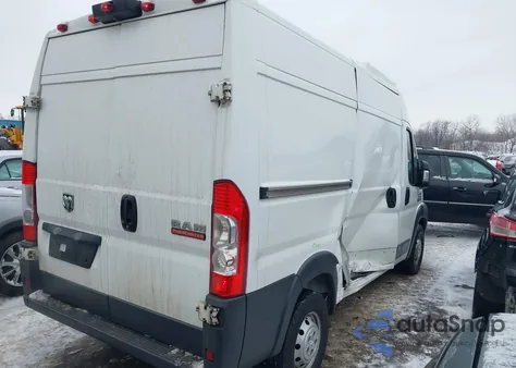 2018 Ram Promaster 2500 High Roof 136 Wb z USA, uszkodzony, nr VIN 3C6TRVCG1JE154760